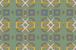 ancien motifs sans couture australien Aborigène modèle motif broderie, ikat broderie conception pour impression modèle ancien fleur populaire navajo patchwork modèle vecteur