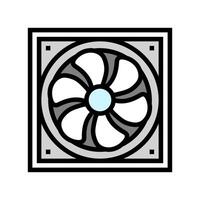 ventilation ventilateur Couleur icône illustration vecteur