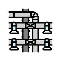 ventilation conduits Couleur icône illustration vecteur