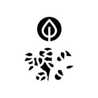 biologique jardinage Urbain jardinage glyphe icône illustration vecteur