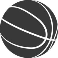silhouette basketball Balle noir Couleur seulement vecteur