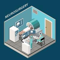 illustration de chirurgie robotique vecteur