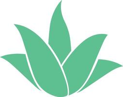 aloès Vera vert logo icône isolé sur blanc Contexte. plat Icônes pour logo, symbole, étiquette et autocollant vecteur