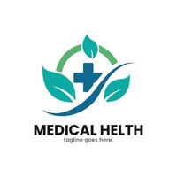 médical logo santé icône vect logo conception vecteur