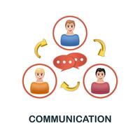 la communication icône. 3d illustration de blogueur collection. Créatif la communication 3d icône pour la toile conception, modèles, infographie et plus vecteur