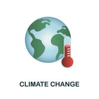 climat changement icône. 3d illustration de climat changement collection. Créatif climat changement 3d icône pour la toile conception, modèles, infographie et plus vecteur