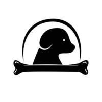 chien logo conception. animal de compagnie animal signe et symbole. vecteur