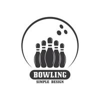 bowling logo conception vecteur