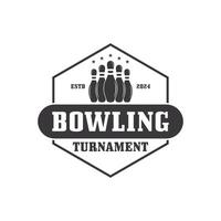 bowling logo conception vecteur