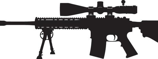 l'airsoft, sport silhouette , noir Couleur silhouette vecteur