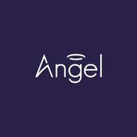 le logo d'ange moderne et attrayant vecteur