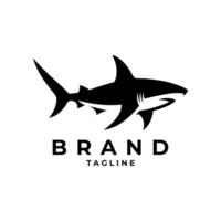 requin logo idéal pour océan préservation et des sports marques vecteur