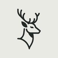 création de logo de cerf vecteur