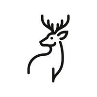 création de logo de cerf vecteur