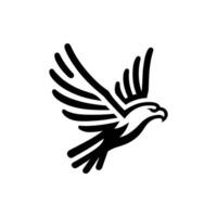 création de logo aigle vecteur