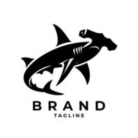 requin logo idéal pour océan préservation et des sports marques vecteur