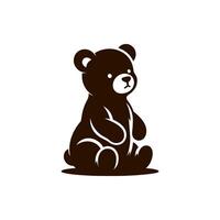 création de logo ours vecteur