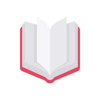 vecteur de livre ouvert. concept d'éducation apprentissage en ligne