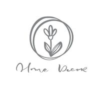 Logo de décor pour la maison. Vecteur dessiné à la main floral floral scandinave tendance.