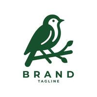 création de logo d'oiseau vecteur