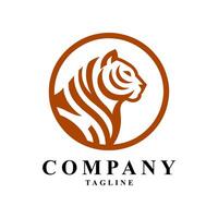 création de logo de tigre vecteur