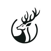 création de logo de cerf vecteur