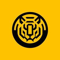 création de logo de tigre vecteur