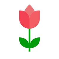 magnifique rouge tulipe icône. vecteur