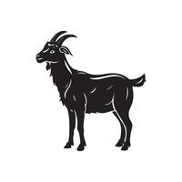 chèvre silhouette illustration vecteur