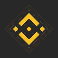 logo binance. crypto-monnaie. vecteur au design plat