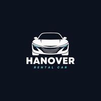 Hanovre de location voiture logo vecteur