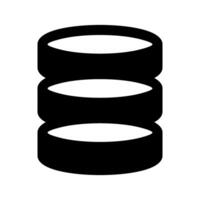 base de données icône symbole conception illustration vecteur