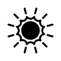 Soleil icône symbole conception illustration vecteur