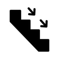 en bas icône symbole conception illustration vecteur