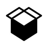 ouvert boîte icône symbole conception illustration vecteur