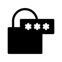 mot de passe icône symbole conception illustration vecteur