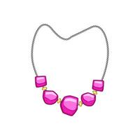 perle perles Collier dessin animé illustration vecteur