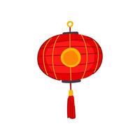 lanterne chinois lampe dessin animé illustration vecteur