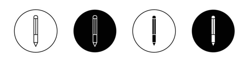 jeu d'icônes de crayon vecteur