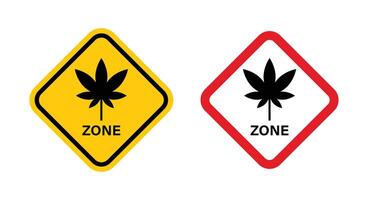 cannabis zone circulation signe vecteur