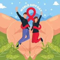 journée mondiale du sida vecteur