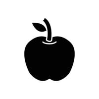 Pomme fruit icône logo vecteur