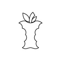 Pomme fruit icône logo vecteur