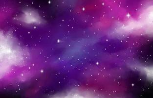 galaxie violette de beauté