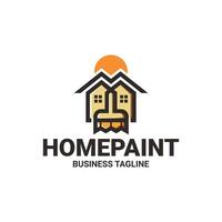 création de logo de peinture à la maison vecteur