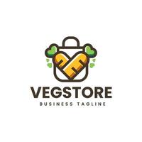 légume boutique logo conception vecteur