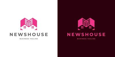 nouvelles maison logo conception vecteur