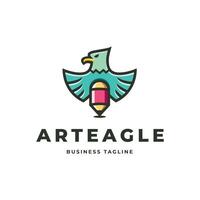 Créatif art Aigle logo conception vecteur