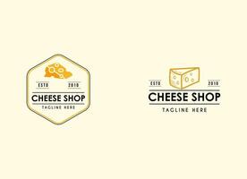 Suisse fromage magasin étiquette timbre. fromage magasin logo conception illustration vecteur