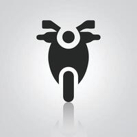 moto Icônes, ancien moto, unique Icônes, et une bicyclette logo avec une argent arrière-plan, illustration vecteur